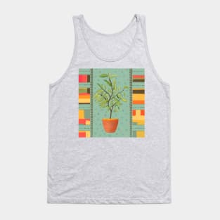 Aesthetic plant in a pot Tank Top